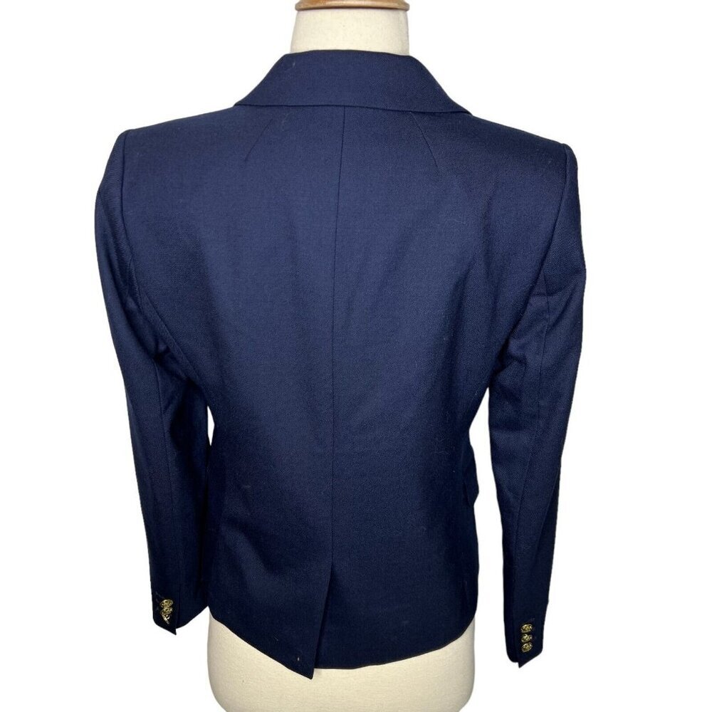 J.Crew $198 Petite Original Schoolboy Blazer Navy Size P2 AZ566 - Picture 2 of 10